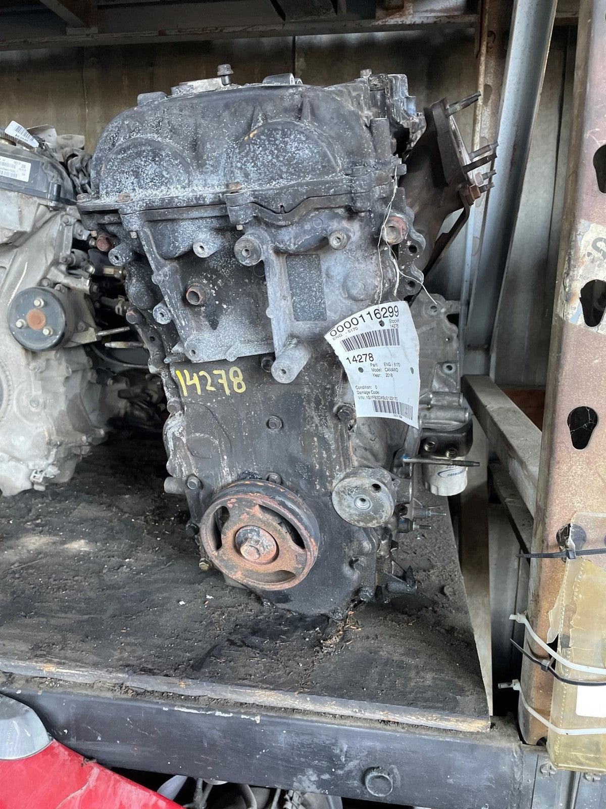 2018 Chevy Camaro 2.0L Turbo Engine Assembly 1LT 4-Cyl OEM Motor Convertible0